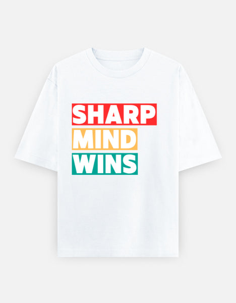 Sharp Mind Wins-Oversized Unisex T-Shirt