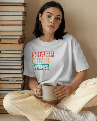 Sharp Mind Wins-Oversized Unisex T-Shirt